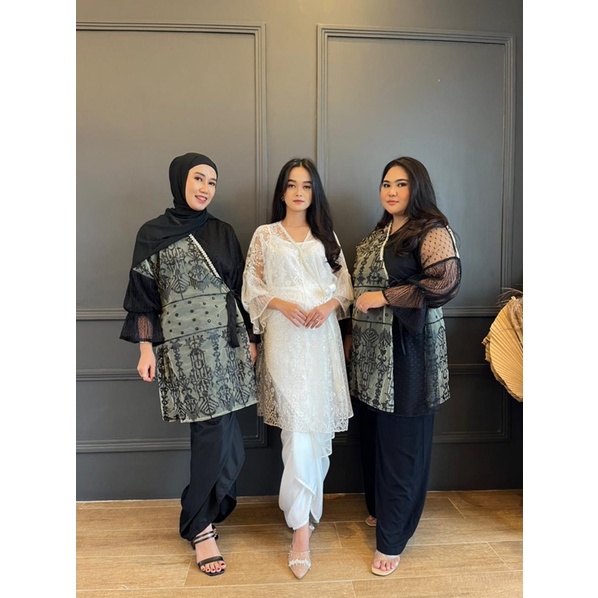 ZAYNA OUTER lace beads brukat tile payet