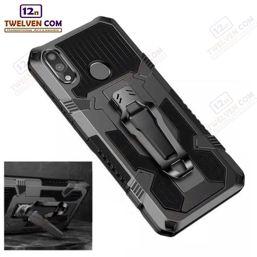 Case Shockproof Vivo Y95 Armor Hardcase Stand Clip