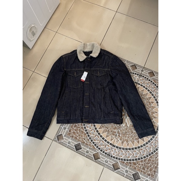 gap sherpa lined denim