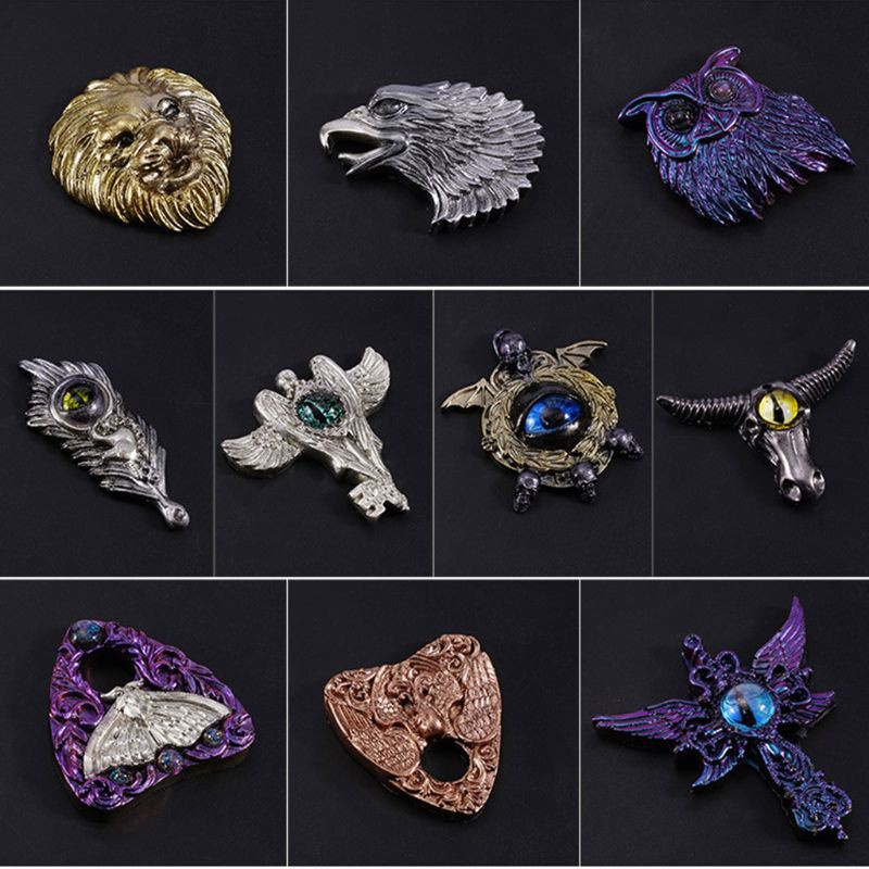 Glitter 1 Set Resin Crystal Epoxy Mold Devil's Eye Owl Semi-Three-dimensional Jewelry Casting Silicone Mould DIY Crafts Decorations Making Tools