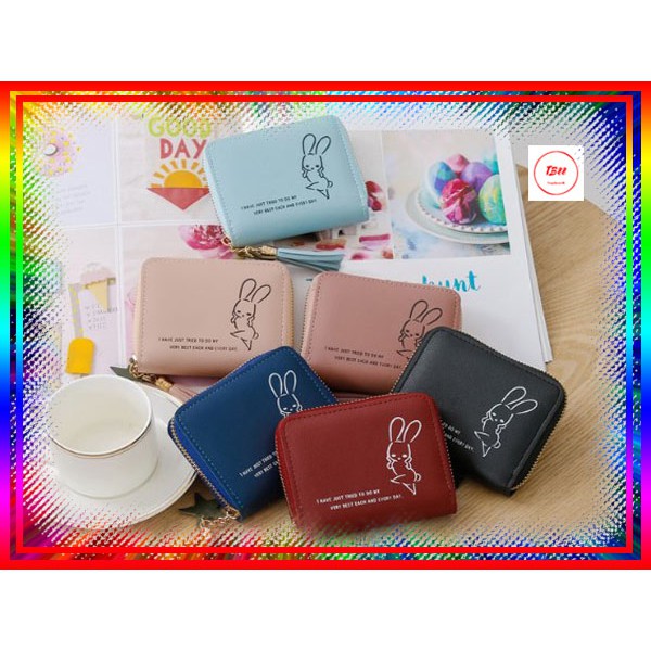 TB0106 - Dompet Wanita Kecil  Kelinci Lucu Dove Mini Fashion COD