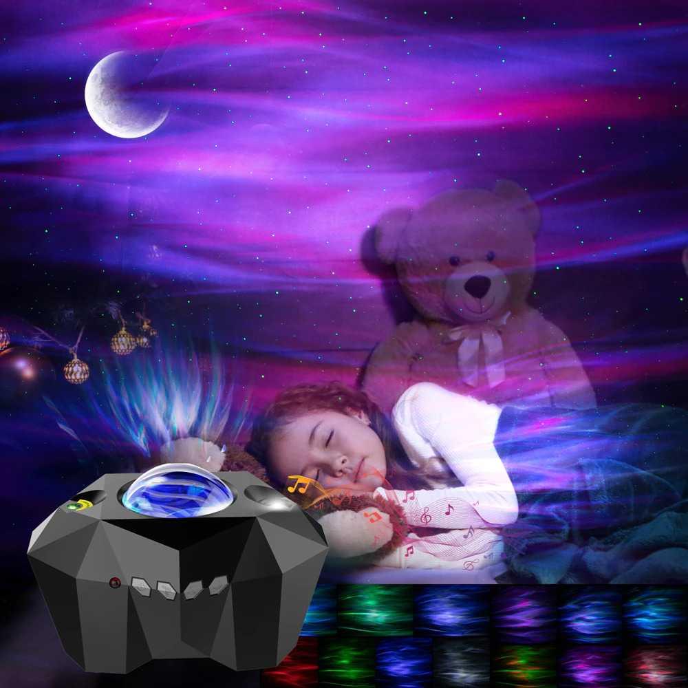 Pookin Lampu Proyektor Tidur Starry Sky Bluetooth Speaker - AC6923