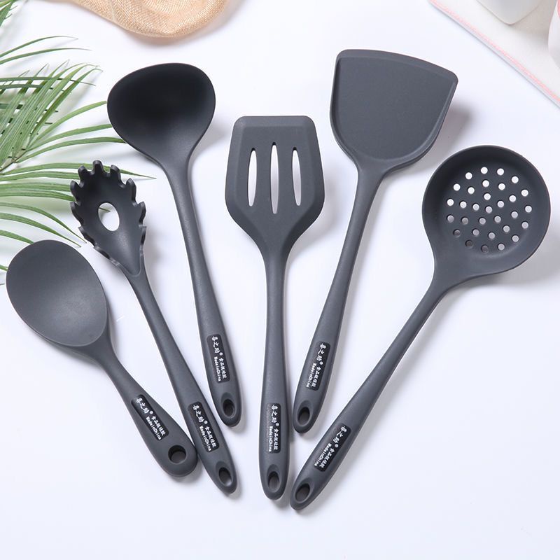 Set Spatula isi 6 pcs cooking set accessories kitchen Silikon Perlengkapan Masak Panas Dalam Stok tahan panas