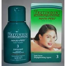 TRETINOMI HYDROQUINONE MAXI PEEL 3(acne hijau)