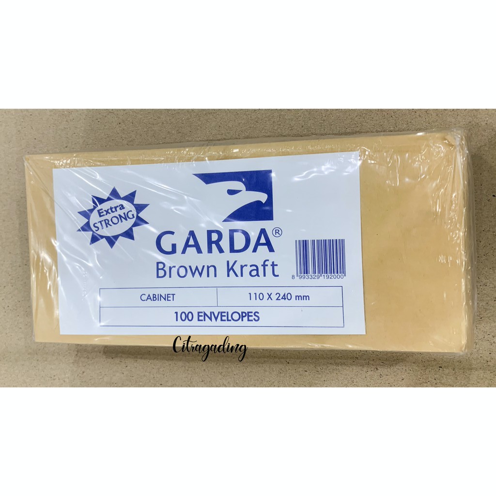 

AMPLOP COKLAT KABINET POLOS GARDA SAMSON PAK ENVELOPE KANTOR SURAT GAJI TANPA LEM PEREKAT GROSIR