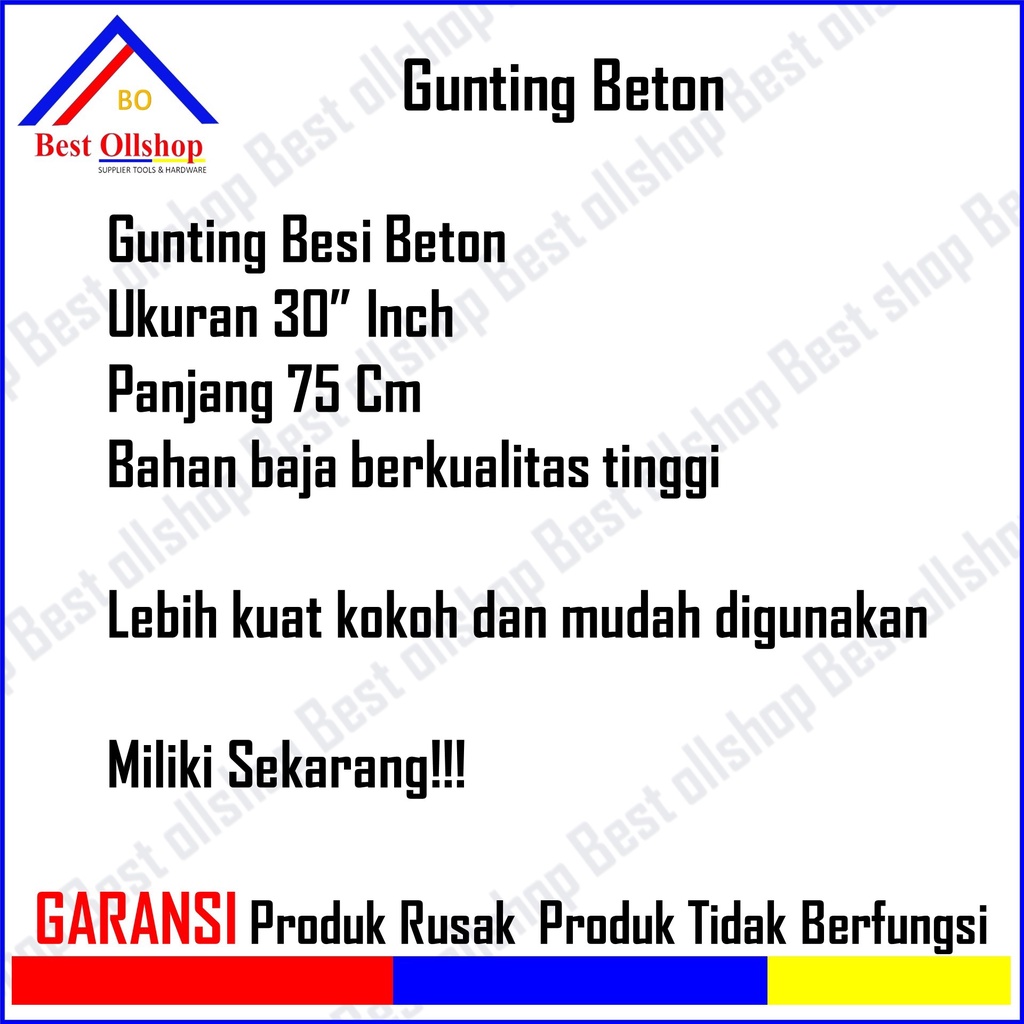 Gunting Besi Beton Pemotong Rantai Kawat 30 &quot; Inch Murah