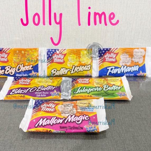 

(HOT PROMO) Jolly Time Popcorn Big Cheez / Fun Mania / Blast O Butter / Jalapeno Butter / Mallow Mag