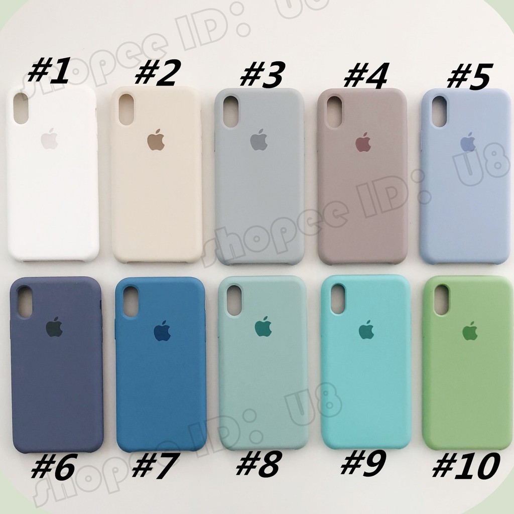 Casing Full Cover Iphone 6 6S Plus 7 8 X XS XR XS MAX case Bahan Silikon Lembut Untuk