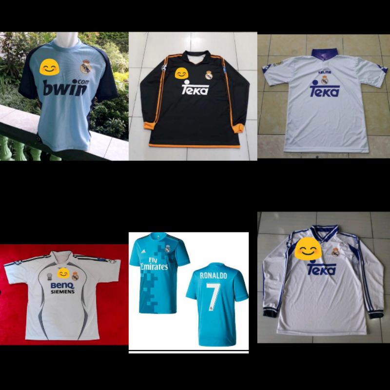 Jersey Madrid 1997/1998 Home/Jersey Madrid 1999/2000 Away/Jersey Madrid 2000/2001 Home/Jersey Madrid