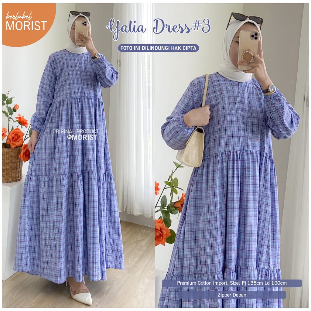 Yalia #3 Dress Gamis Original Morist Berlabel