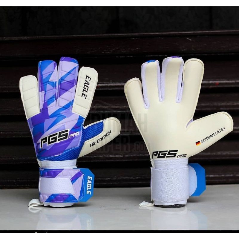 BONUS SABLON NAMA Sarung Tangan Kiper Impor PGS PRO Original Eagle WHITE SERIES 2021