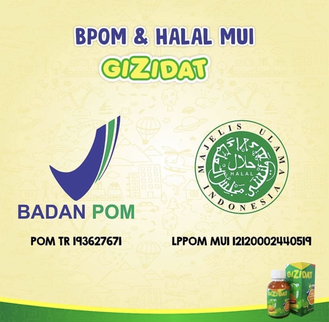 Gizidat vitamin penambah nafsu makan anak  ( expired date : 12/2024 )