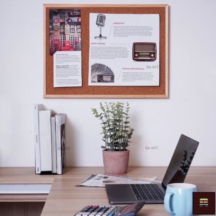 

Bi-Silque Cork Board Papan Buletin 60x45 Cm