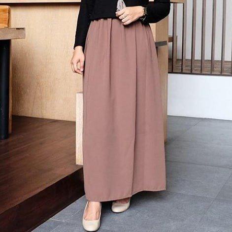 COD - Rok Wolfis Panjang Premium / Rok Polos Panjang Wolfis Wolvis Skirt