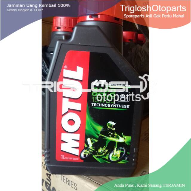 DIJAMIN ASLI Oli motul 1 liter 4T sae 15w.50