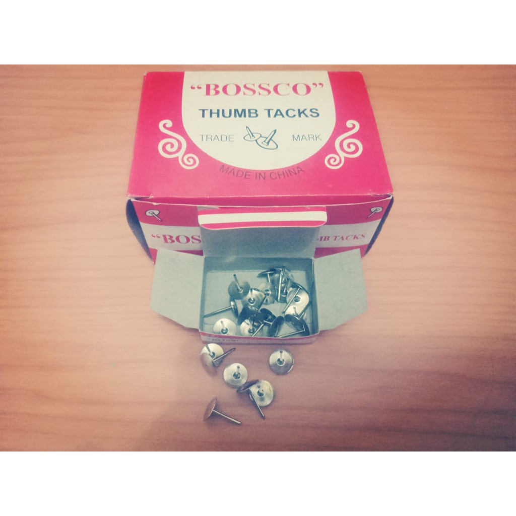 

Thumb Tacks / Pines / Paku Payung Bossco 1box kecil
