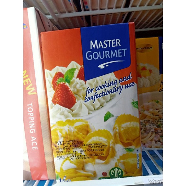 

MASTER GOURMET COOKING CREAM NON DAIRY WHIP 1LITER KHUSUS OJOL