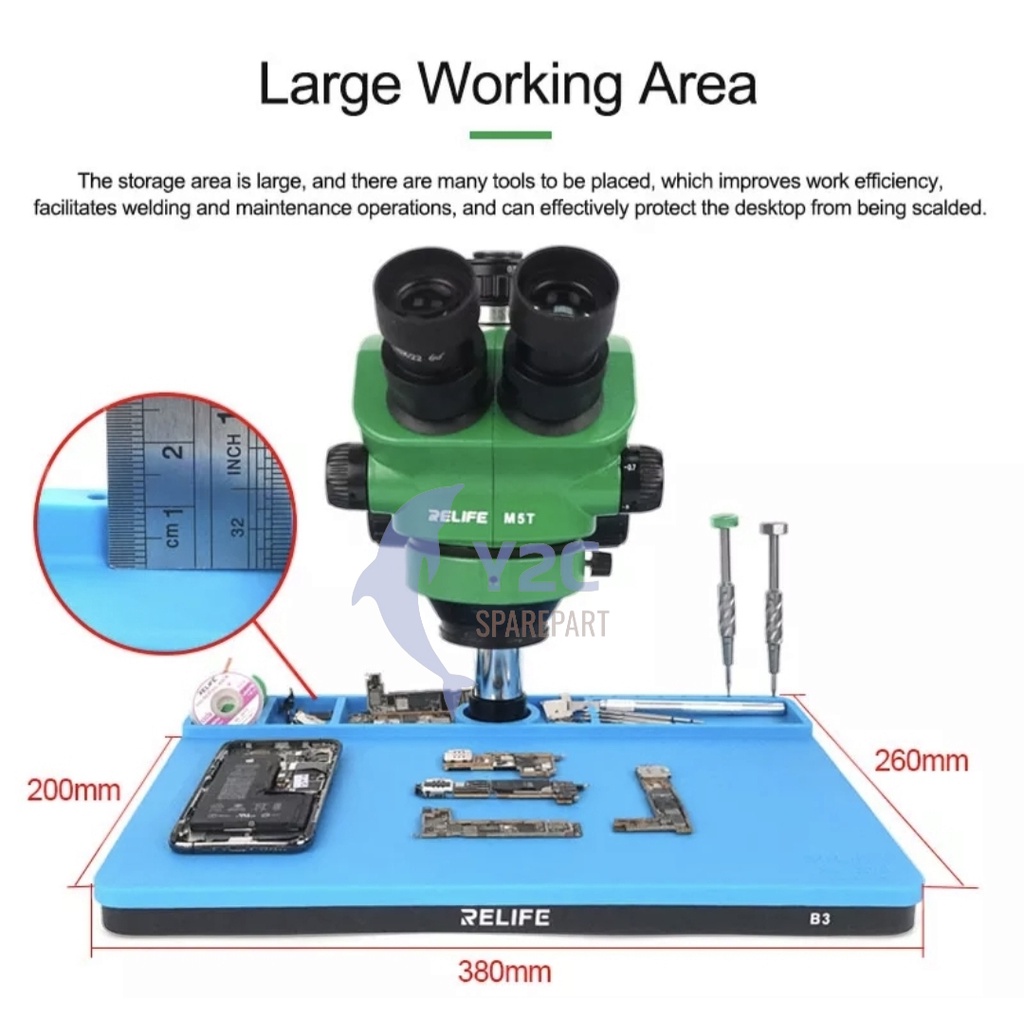 SERVICE PAD MIKROSKOP RELIFE RL-004I B3 ANTI PANAS / KARPET SERVIS MICROSCOPE / ALAT SERVIS SERVICE HP