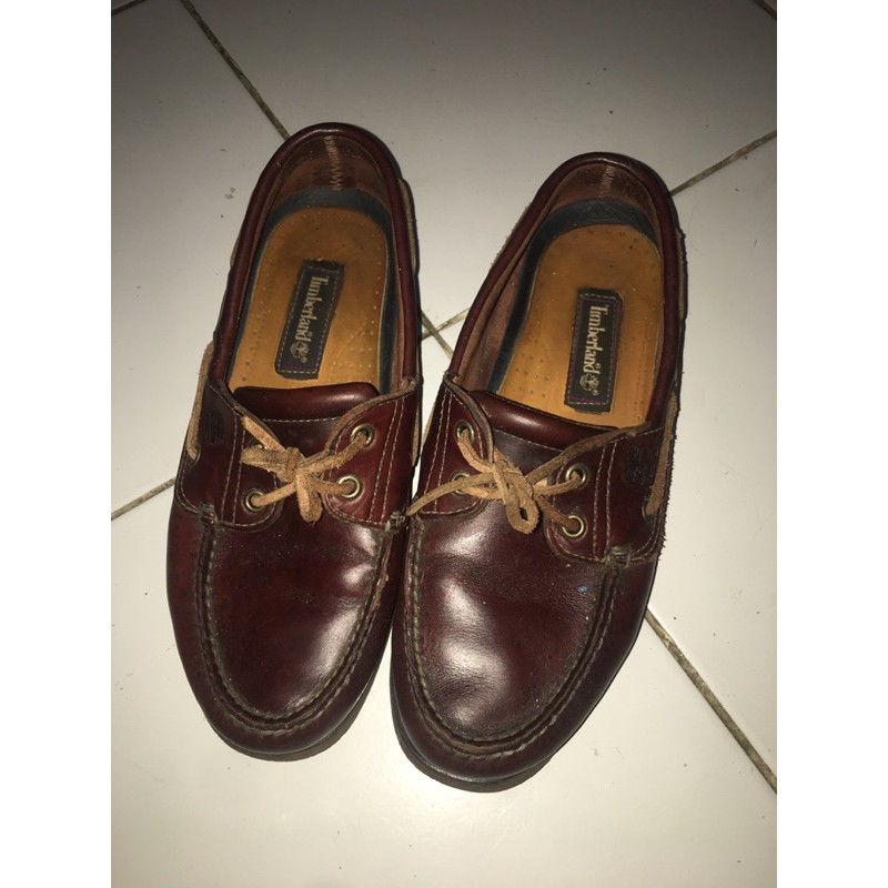 Timberland 2-Eye Boat shoes - Preloved Sepatu - Pemakaian Pribadi