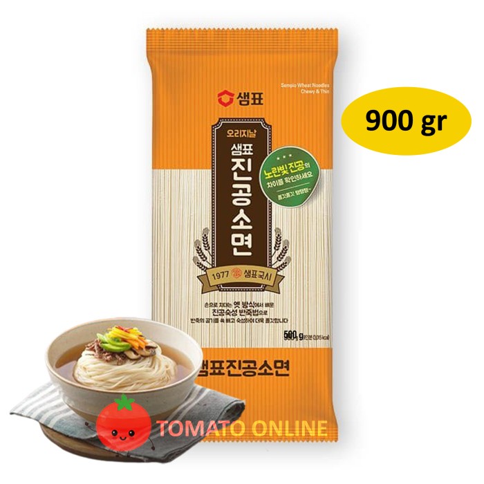 

Sempio Wheat Noodles Chewy & Thin Mie Gandum kenyal Tipis 900 gr 900gr