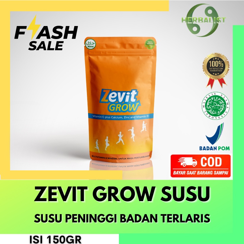 susu peninggi badan ampuh bpom / susu peninggi badan anak anak / susu peninggi badan remaja bpom ori / zevit grow