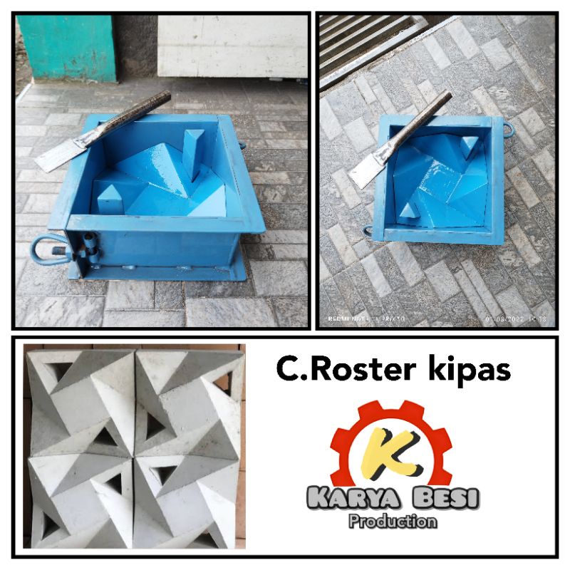 Cetakan roster.cetakan loster.model kipas