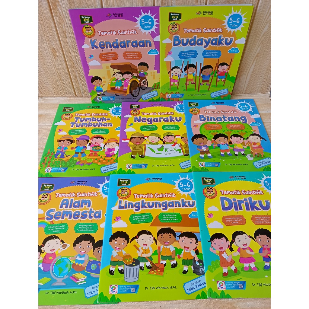 Paket Seri 4 Sahabat Tematik Saintifik (Revisi) 5-6 Tahun