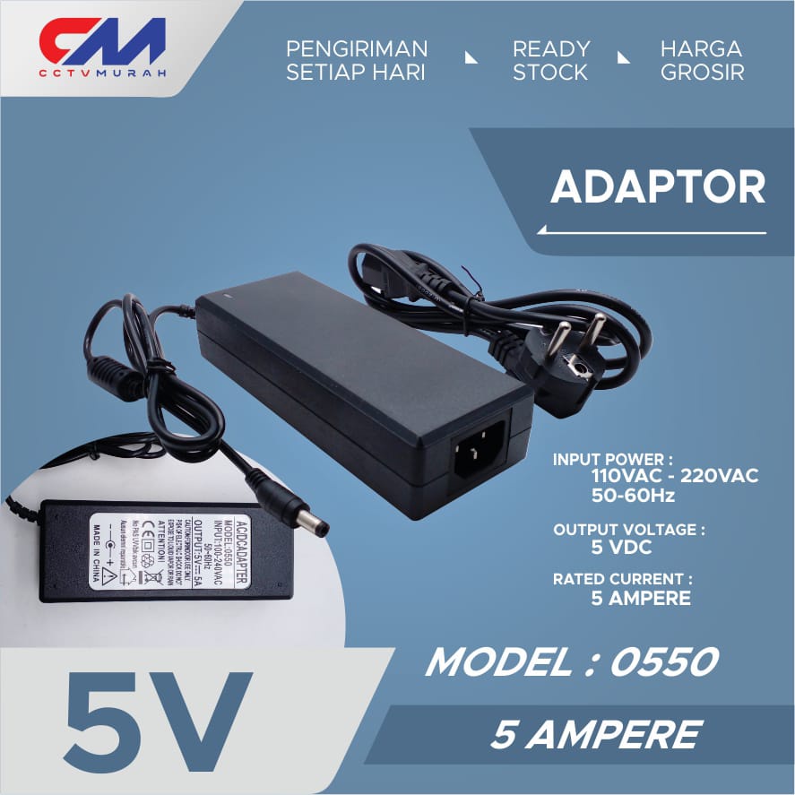 Switching Adaptor 5V 5A ADAPTOR 5V / 5A || SWITCHING ADAPTOR 5 VOLT / 5 AMPER