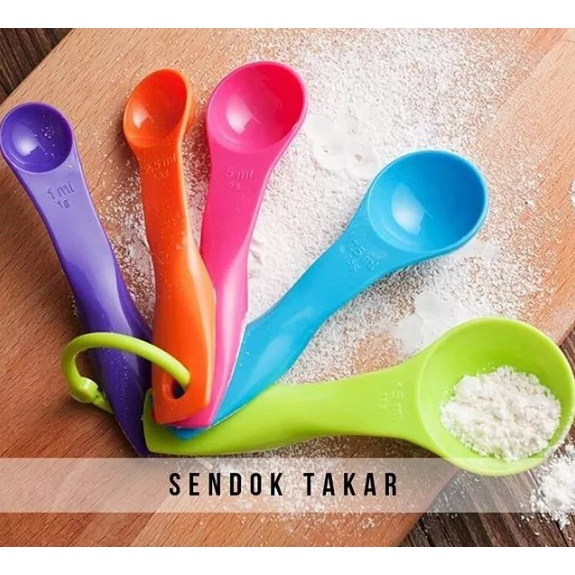 Sendok Takar Sendok Takaran Measuring Spoon 1 SET 5 SENDOK