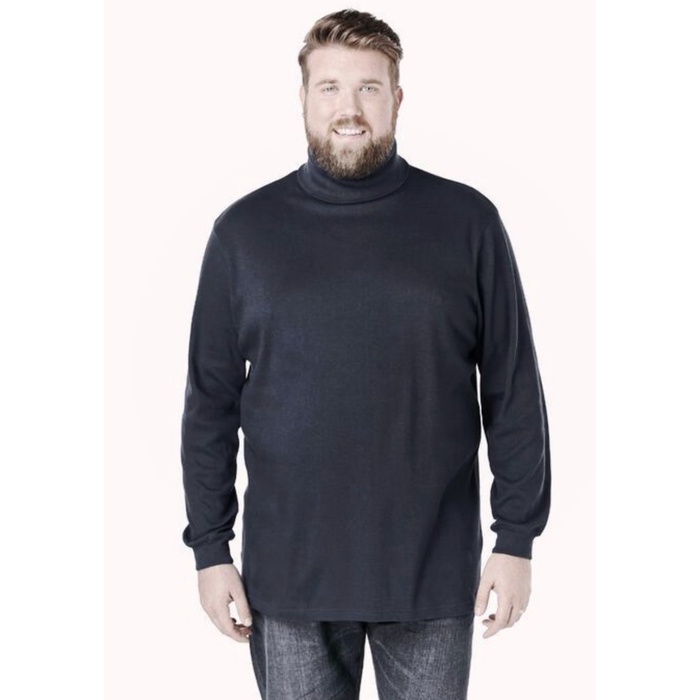 XXL KAOS PRIA LEHER TINGGI LENGAN PANJANG TURTLENECK JUMBO LONGSLEEVE