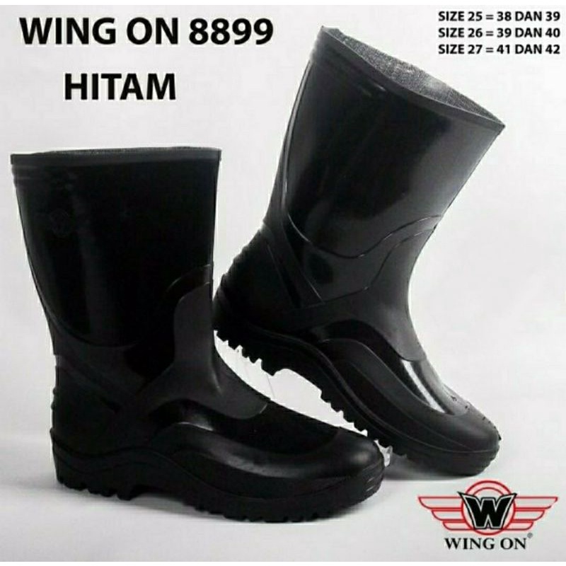 Sepatu Boots WING ON Pendek (Bisa COD)
