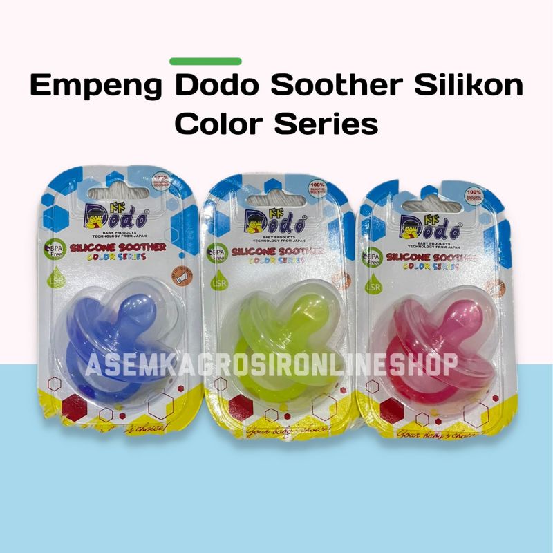 EMPENG DODO SILIKON SOOTHER COLOR SERIES EDISI WARNA EMPENG GALA GEPENG