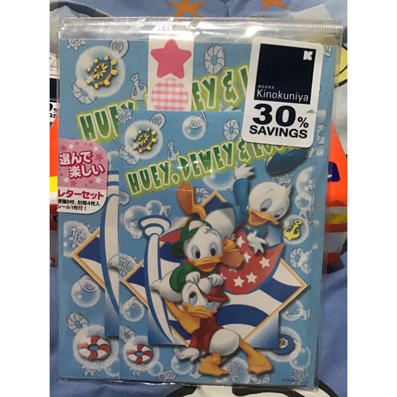 

DISNEY DONALD DUCK NEPHEWS LETTER SET KERTAS SURAT MADE IN JAPAN