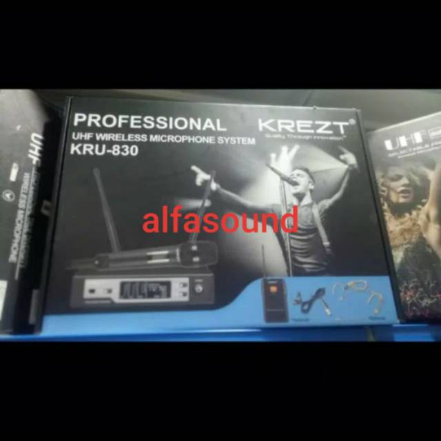 MIC WIRELESS KREZT KRU 830 MICROPHONE ORIGINAL KREZT KRU830