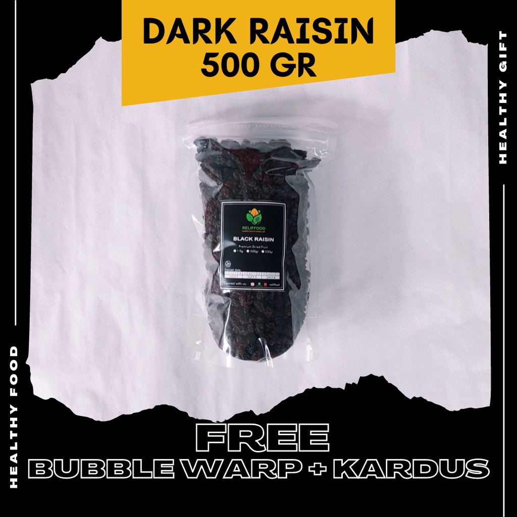 

KISMIS HITAM 500 GRAM BLACK RAISIN PREMIUM