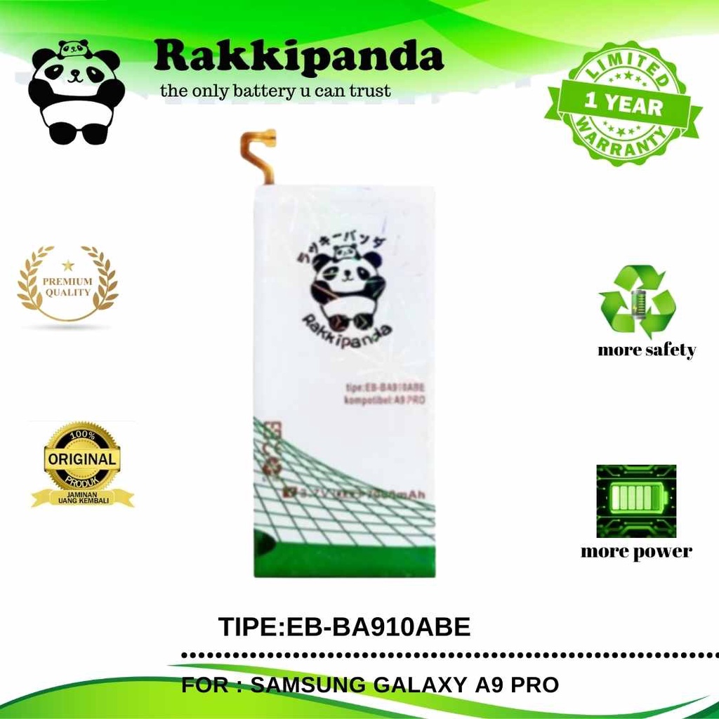 (R/K)- RakkiPanda - BA910ABE Samsung A9 Pro A910 / A9 Plus Batre Batrai Baterai