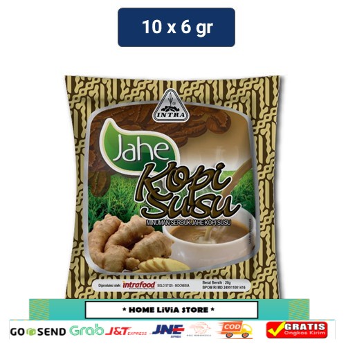 

Intra Powder Drink Jahe Kopi Susu Twinpack 10 x 6 gr