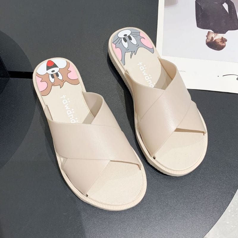 Sandal Kokop Tom &amp; Jerry / Sandal Slop Motif Kartun / Sandal Lucu