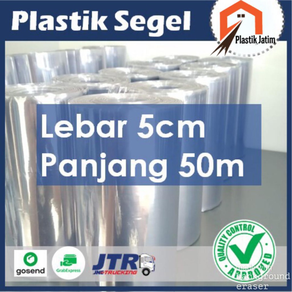 

PLASTIK SEGEL Uk. 5CM x 50M - Heat Shrink/Segel/Plastik Menciut
