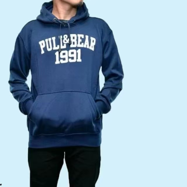 HOODIE PULL&amp;BEAR ORIGINAL/HIJAU ARMY