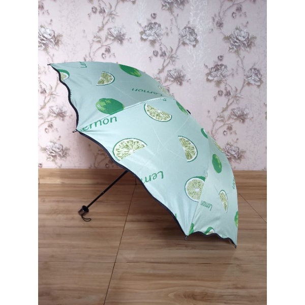 FELWINSHOP Payung Lipat 3 Motif Buah UV Fruit Umbrella