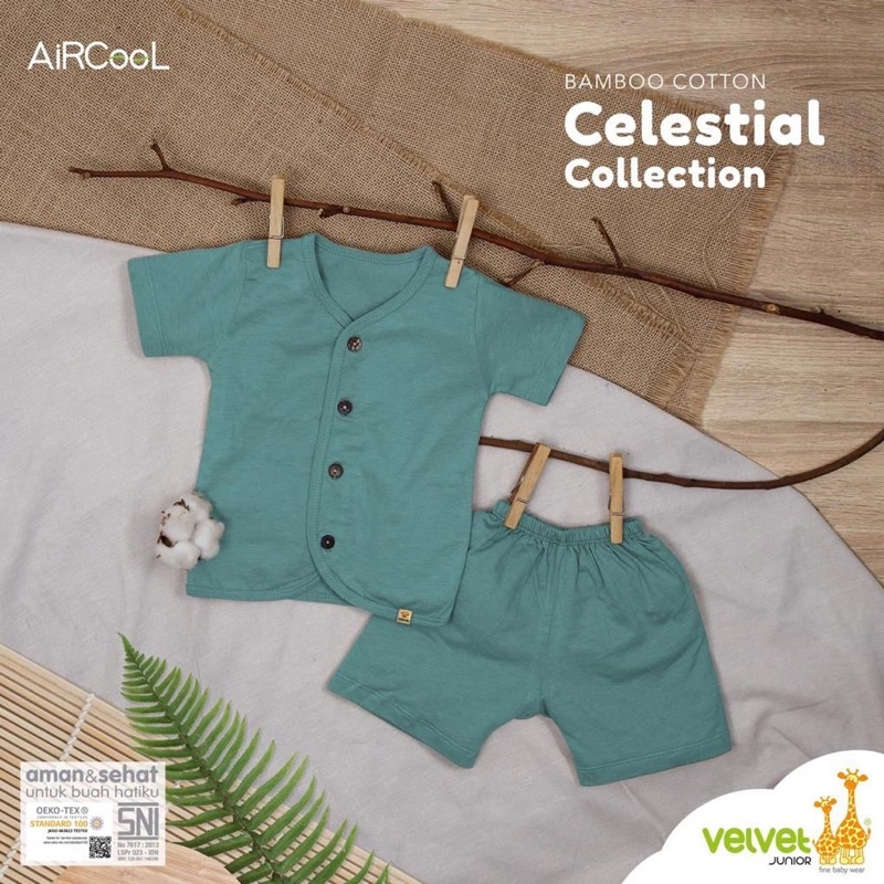 VELVET JUNIOR CELESTIAL STELAN PENDEK PENDEK - velvet air cool