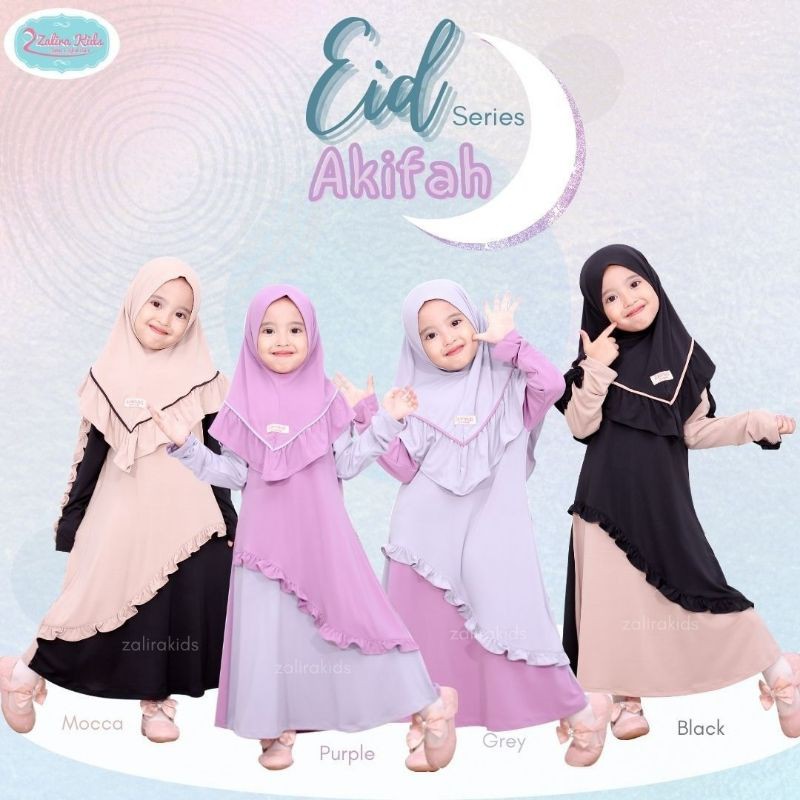 Akifah series by Zalira Kids/gamis anak/baby/baju lebaran
