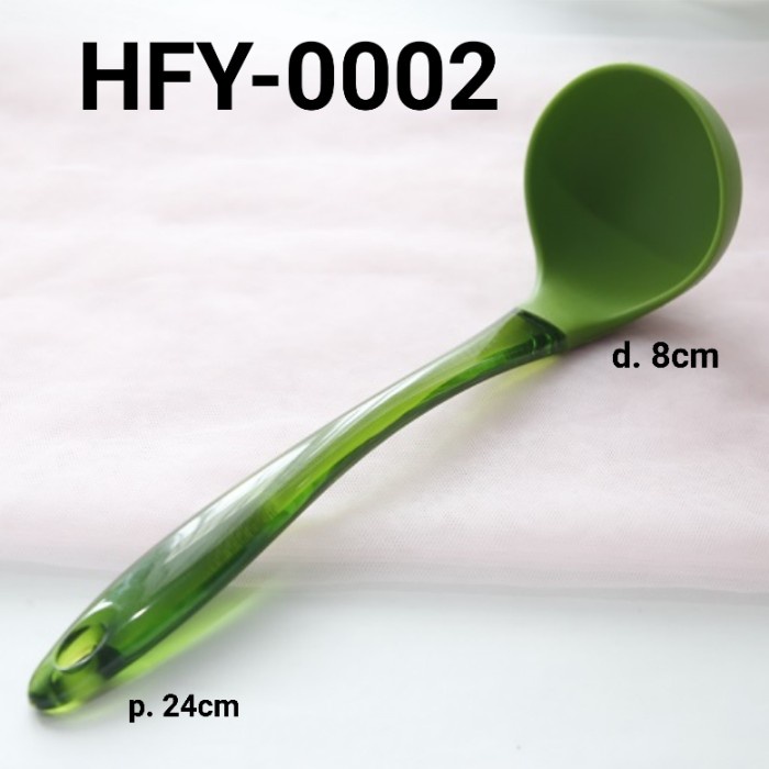 

HFY-0002 SOUP LADLE CENTONG SENDOK SAYUR SILIKON PEGANGAN PLASTIK TERBARU