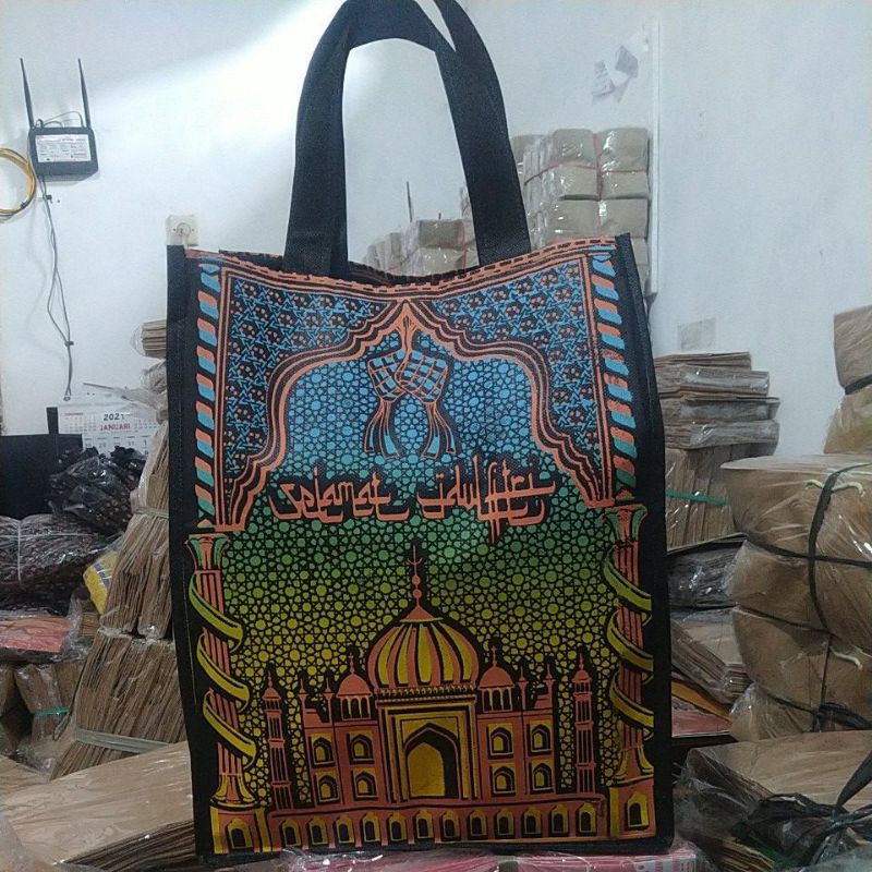 tas lebaran IDUL FITRI batik mewah besar