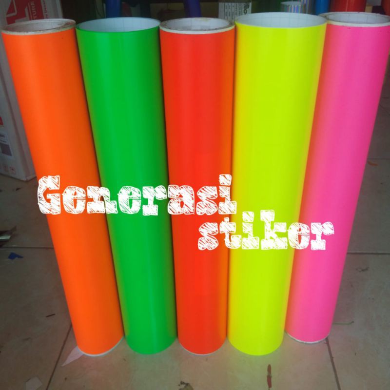 Skotlet Stiker Motor Stabilo Skotlet Warna Kuning Lemon