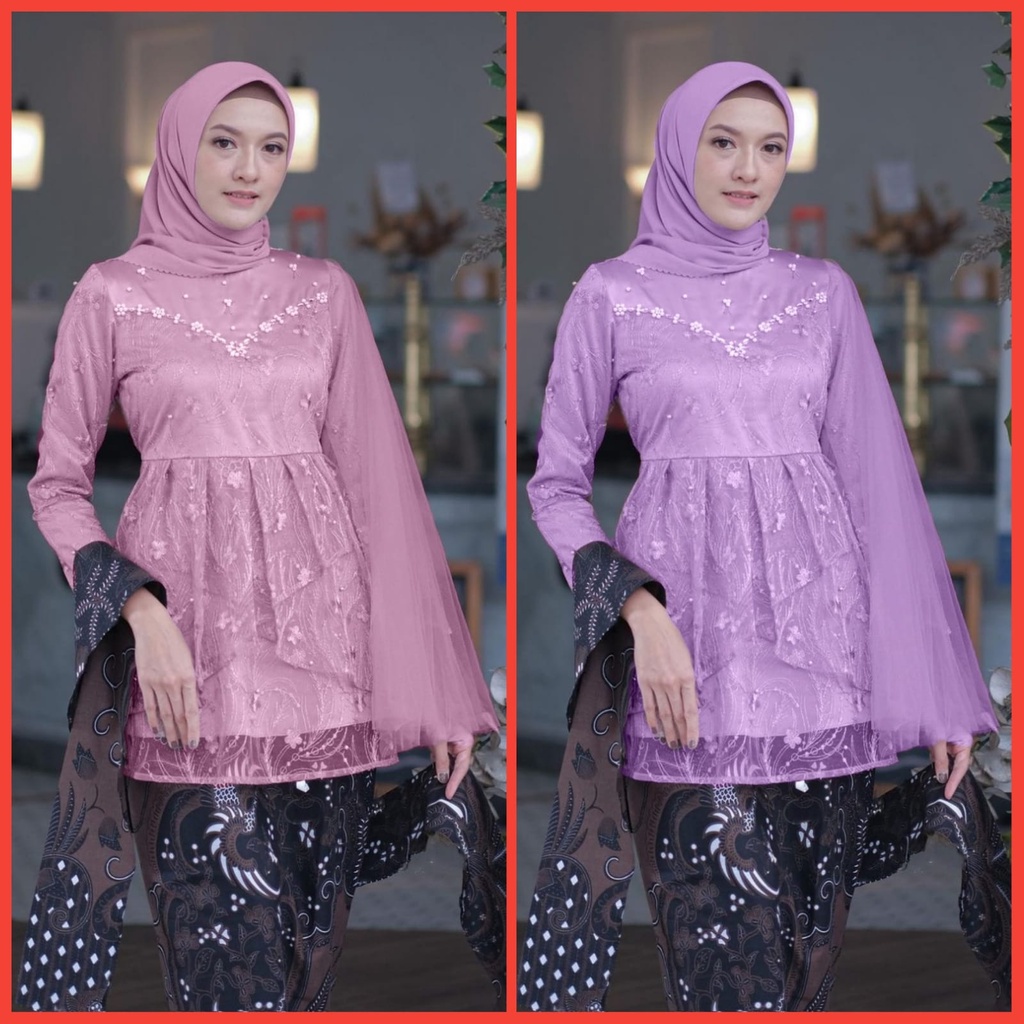 COD Kebaya brukat wisuda modern / Couple kebaya batik murah / Outfit kebaya lamaran kebaya pesta mewah / kebaya tunangan terbaru 2022 / outfit kondangan