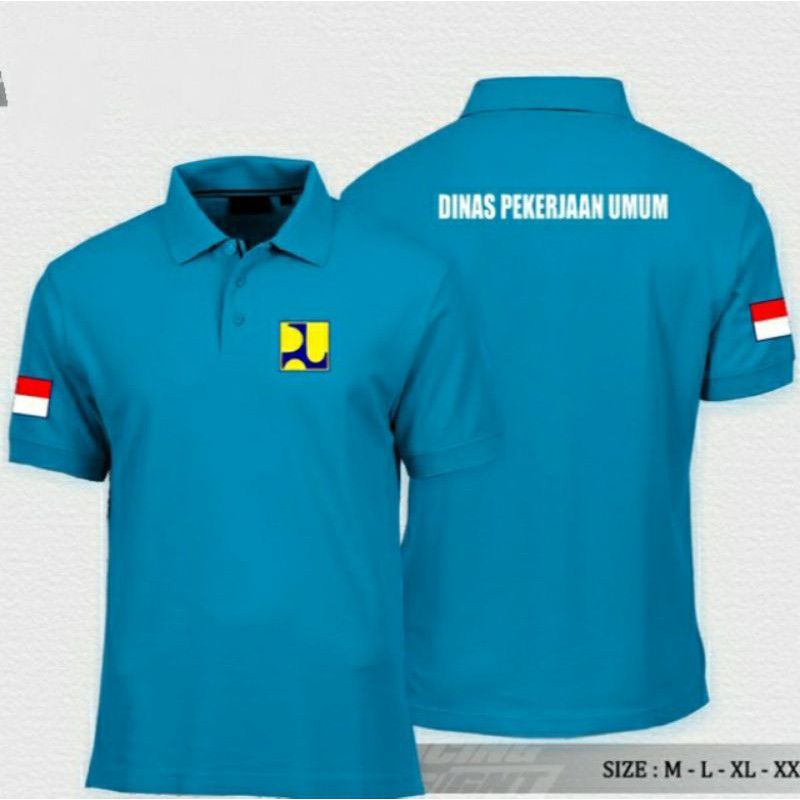 Kaos PU Kaos PUPR BORDIR DEPAN BELAKANG KAOS DINAS PEKERJAAN UMUM