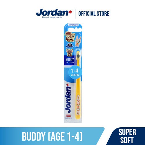 JORDAN MURAH ORAL CARE KIDS STEP 1 2 3 BUDDY 1-4 SUPER SOFT / 5-10 SOFT / GREEN CLEAN MINI SIKAT GIGI ANAK TOOTHBRUSH TWIN PACK