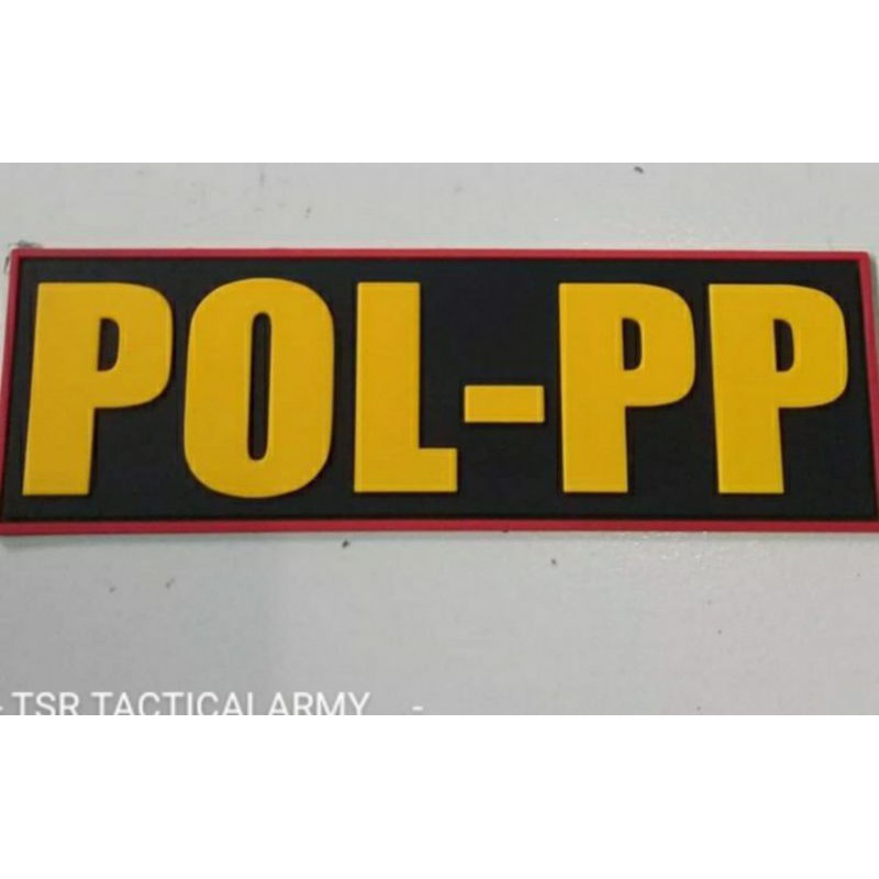 Patch Rubber Emblem Karet Pol-pp (Velcro)